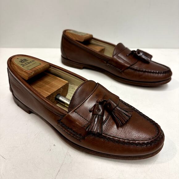 VERY GOOD Rancourt & Co. x Cole Haan Pinch Tassel Loafer Made in USA 11 Narrow C - Picture 4 of 12